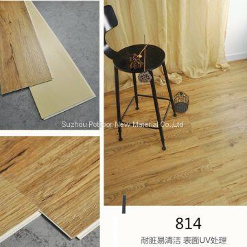 SPC floor plastic flooring sheet tiles slotted click lock 6″*48″size