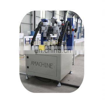 Electric knurling machine and strip feeder for aluminum window and door