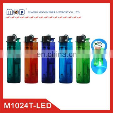 high quality 8.2cm plastic disposable lighter-China lighter with LED