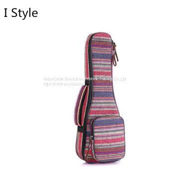 High Quality Oxford Inkjeted 10mm Padded 23inch Ukulele Gig Bag Soft Cases , concert Ukulele ukeHigh Quality 23inch lovely Ukulele hard Cases PU leather 14mm Padded , concert Ukulele uke