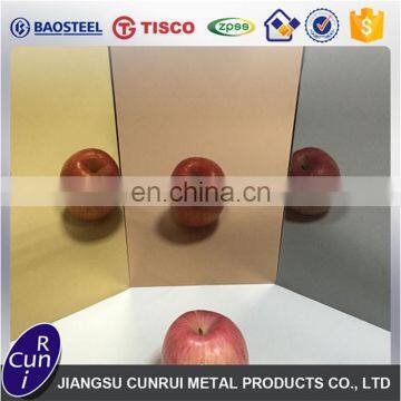 Competitive Price 304 Gold Mirror Stainless Steel Sheet in Stock photo-6