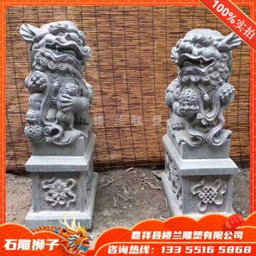 Marble Lion, stone carving Qilin factory custom, Chinese carving