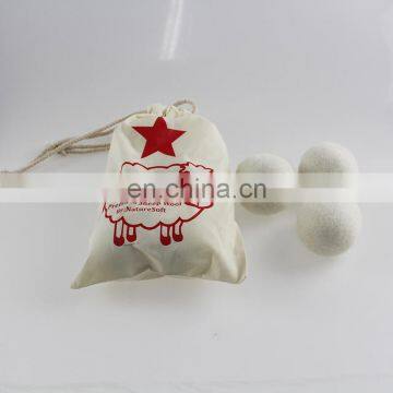 Medium Size 3pcs Set Smart Sheep Dryer Balls China Supplier Wholesale White 7cm Wool Ball photo-3
