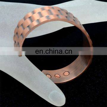 High Powered Magnets Arthritis Pain Relief Mens Pure Copper Magnetic Bracelet photo-5