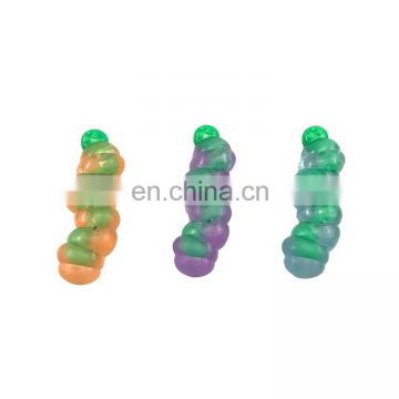 Worm shape chew toy tough and durable pet toy grind teeth toy