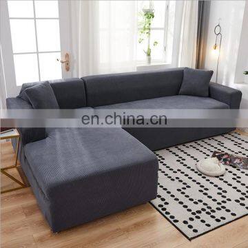 Wholesale Hotsale Custom Slipcovers Sectional Elastic Stretch L Shape Couch Protector Spandex Sofa Cover For Living Room photo-2