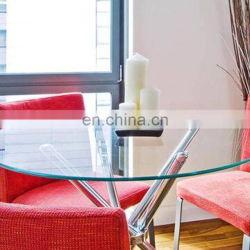 36 Inch Glass Table Top | No Bevel Premium Round Flat Circular Plate Tempered Glass