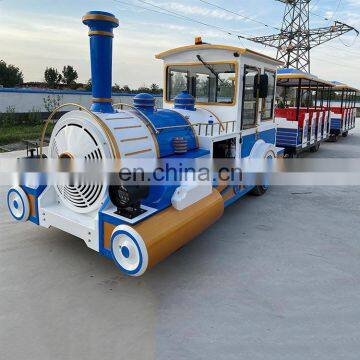 Big capacity 58 seats amusement ride train for sale