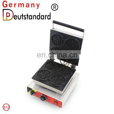 Smile Face Commercial Waffle Stick Maker Machine Electric
