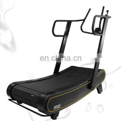 Curved treadmill & air runner gym fitness equipment for commercial use easy transport running machine for HIIT