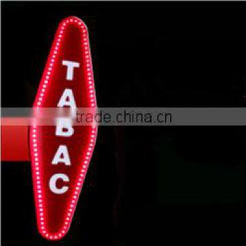 IP65 Outdoor illuminated advertising led tabacco sign for Tabacco Shop sign