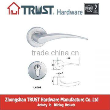 LH008:Trust Stainless Steel Solid Lever Handle with Escutcheon