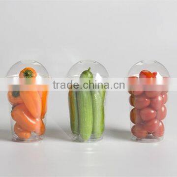 Disposable Food Package Cup, Vegetable Package Cup, Clear Plastic Food Cup,take Away Cold Drinking Cup With Dome Lid photo-2