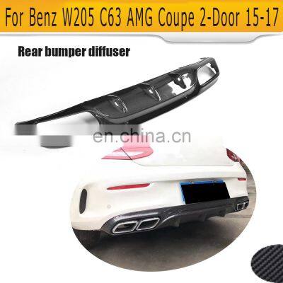 Carbon fiber Car Diffuser for Mercede s Ben z W205 C63 AMG Coupe 2-Door 15-17