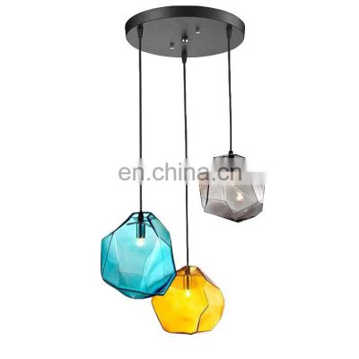 Europe Style Edison Bulb Pendant Light Colorful Glass Pendant Decorative Hanging Light