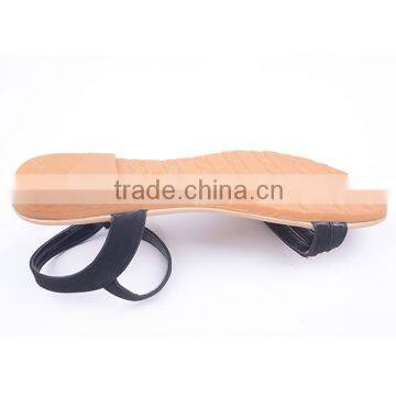 New Design Good Quality Metal Design Stylish Woman Flat Buckle up Ankle Sandals photo-6