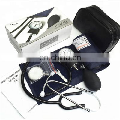 Medical Standard OEM Manual Aneroid Sphygmomanometer with Single or Dual Stethoscope