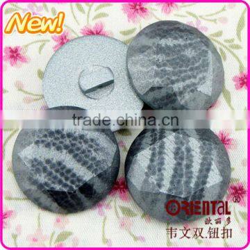 Glitter Shiny Dyeable Resin Stone With Tunnel Shank photo-2