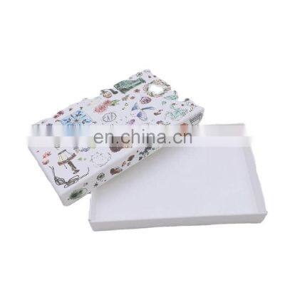 2021 Luxury Folding White Black Printing Custom Printed Kraft Craft Mailing Package Cardboard Gift Paper Box For Packaging