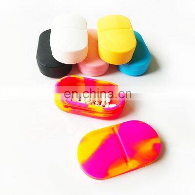 Silicone Pill Box Creative Pill Case Portable Medicine Storage Container Earplug Case Jewelry Holder for Pocket Purse photo-2