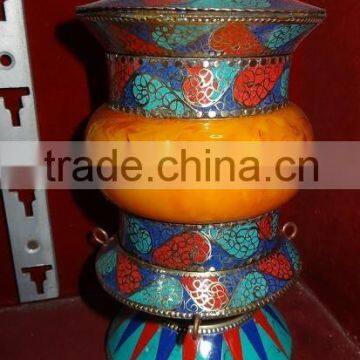 Single Wooden Prayer Wheels photo-6