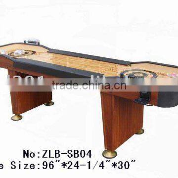 shuffleboard table made of solid wood