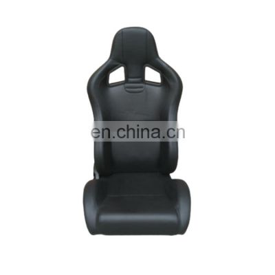 Black Adjustable  with single slider PVC JBR1076 for car use racing Car Seat with logo