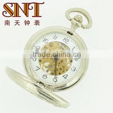 Antique mechanical pocket watch,gold/silver color, quartz pocket watch