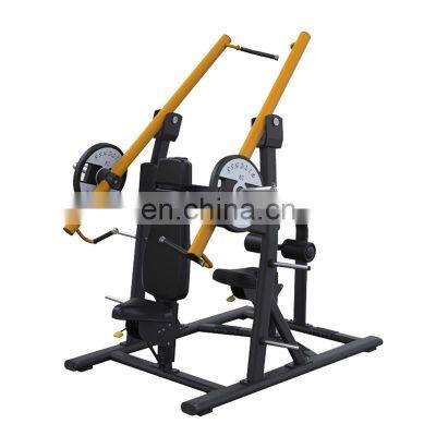 Plate Loaded Lat Pull Down Commercial Gym Equipment Combo 2 in 1 Iso-Lateral Independent Chest Press/Back Extension