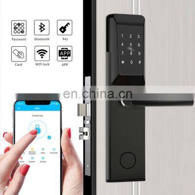 Display Handle Hotel Keyless High Security Smart Door Lock Fingerprint