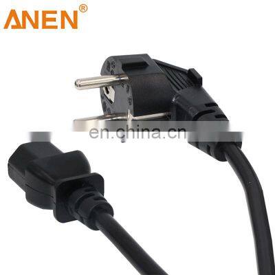 Anen Ac Extension Euro Standard Waterproof Right Angle Plug Iec C13 Eu Power Cord Plug photo-3