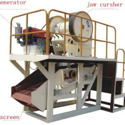 Primary Mini Small Stone Rock Crusher Portable Mobile Jaw Crusher