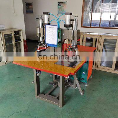 Pneumatic Double Head High Frequency Leather Embossing Welding Machine photo-2
