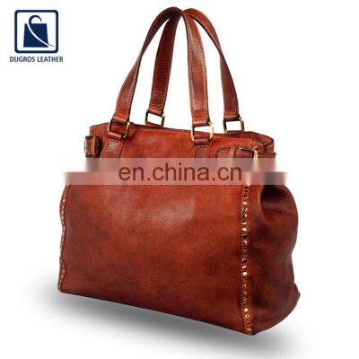 Wholesale High Quality Luxurious Fashion Genuine Leather Women Handbag