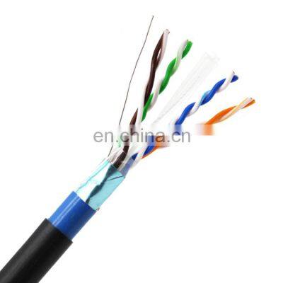 Ethernet Comonication Cable Out door Black Cat 6 Cables Outdoor Cat6 FTP Network Cable