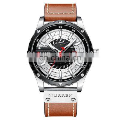 CURREN Waterproof Quartz Strap Watch Business Calendar Men's Chronograph