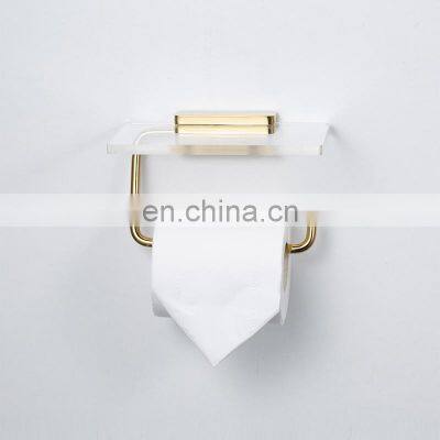 Experienced Manufacturer Certificated Toilet Paper Towel Holder Wall Mount With Phone Shelf Rack photo-2