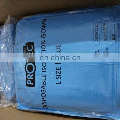 OEM 45g Disposable Non Woven Isolation Gown for Hosbital Suit photo-5