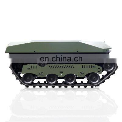 mini small steel crawler chassis rubber track off road platform robot chassis