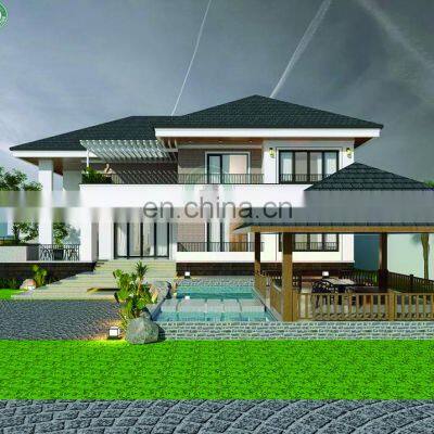 Super Luxurious House Residence for Family Prefabricated Mansion in Suburb Elite Housing for Living in California