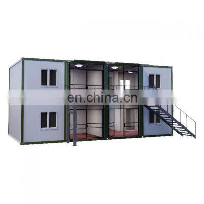 chinese supplier fast build mobile prefabricated 20ft flat pack container house for labor camp living