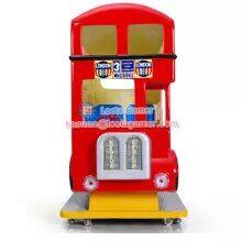 Guangdong Zhongshan Tai Le Play Children's Small Swing Machine Rocking Car Music Coin London Bus 3 Seat With Steering Wheel Fiberglass (LT-KD08) photo-2