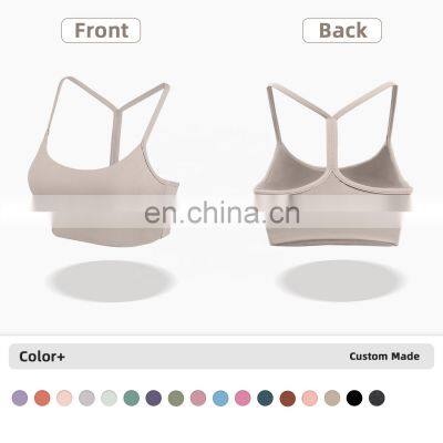 Custom Full Coverage Gym Tank Top Women High Impact Y Back Women Sports Bras Two Mile Wear