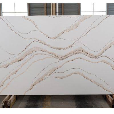 Code：1105，Calacatta artificial stone quartz slab kitchen countertops