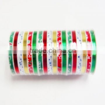 Floral Printed Dots Plastic Ribbon Roll, Gift Wrapping Tape colorful pp ribbon