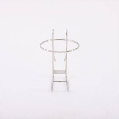 Stock Available Medical Stainless Steel Metal Hand Sanitizer Hook Rack Hospital Wall Holder Hang on Rack Container Support Frame photo-2