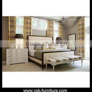 BE-044 2016 Home Furniture Korean Style Hot Sale Fabric Bed