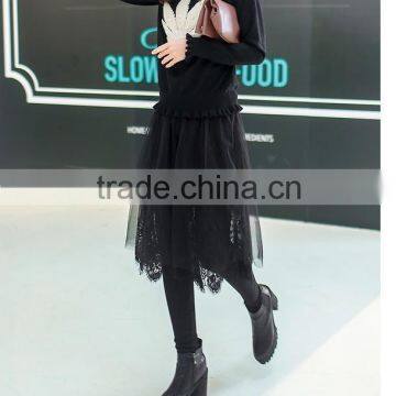 The Fashion Leisure Trousers Skirt Lace Yarn photo-4