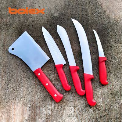 China factory for butcher knives boning knife slaughter knife sets, knife sharpening service rental program, produced by BOLEX CUTLERY
