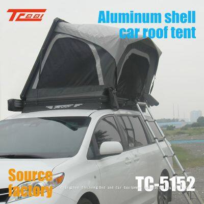 Quick opening Car roof tent for outdoor camping, no need to set up. Side opening sunshade and rainproof aluminum alloy SUV car hardtop tent